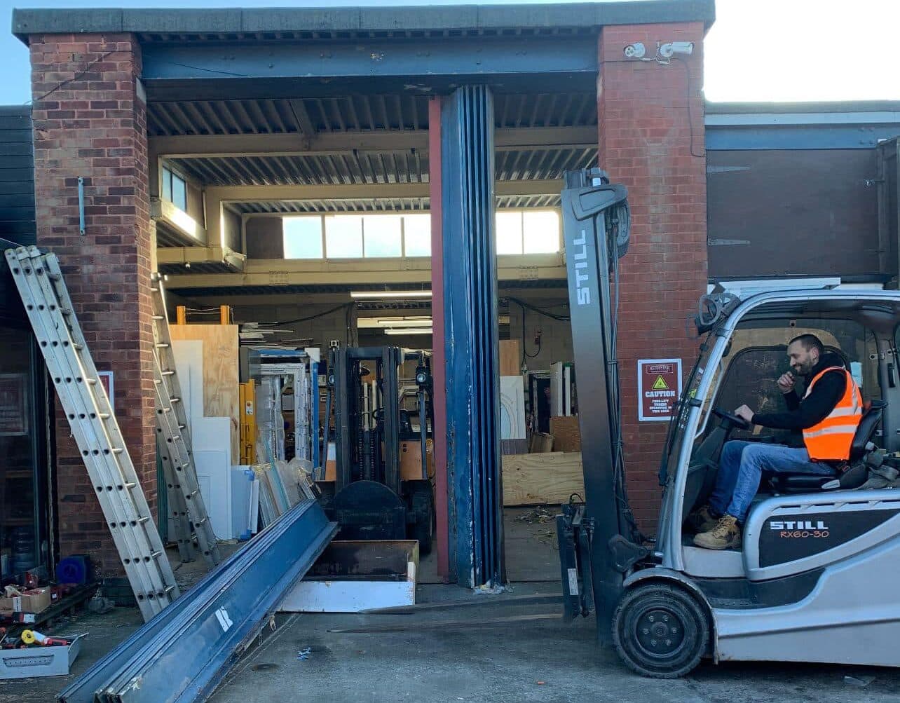 Roller shutter installation